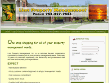 Tablet Screenshot of lionpropertymanagement.net